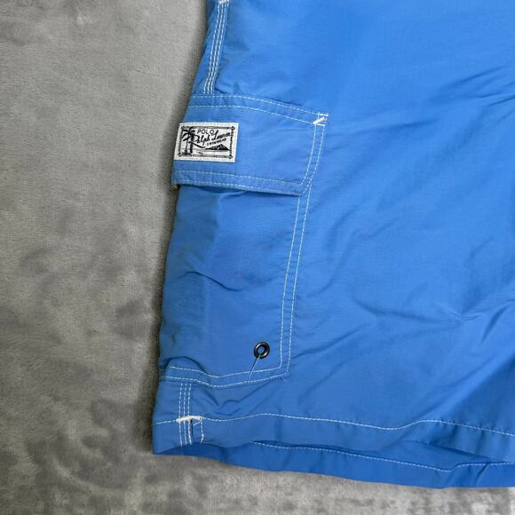 Polo Ralph Lauren Swim Trunks Mens XL Blue Cargo Pocket Embroidered Pony Beach - Picture 5 of 13